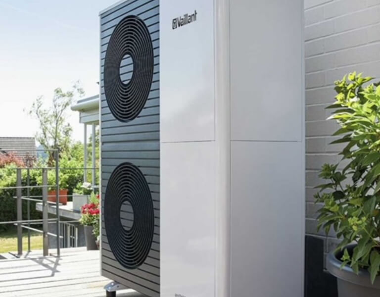 Air source heat pump installation hunterwood heating plumbing